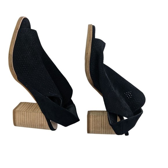 NEW Cole Haan Black Suede Slingback Bootie Size 5.5B - Picture 7 of 9